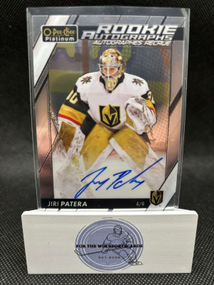 Jiri Patera 2023-24 O Pee Chee Platinum Rookie Autographs back